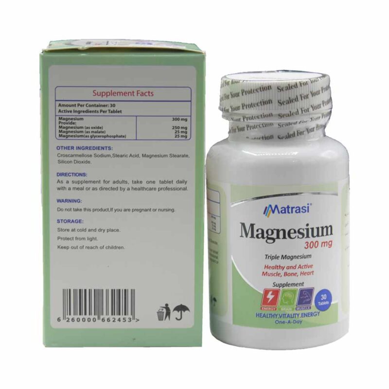 matrasi magnesium 300 mg 30 tablets