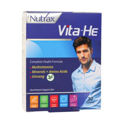 قرص مولتی ویتامین و مینرال ویتا هی نوتراکس 30 عدد/ Nutrax VitaHe Multivitamin and Minerals