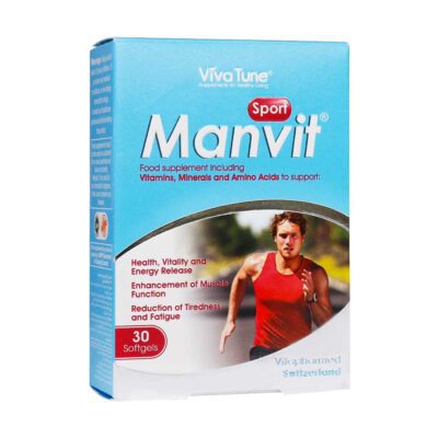 سافت ژل من ویت اسپورت ویواتیون 30 عدد / Vivatune Manvit Sport